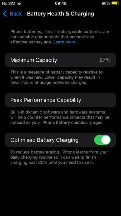 iPhone SE 2020 (128GB) - 87% Battery - 100% Waterpack