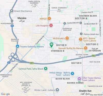 10 MARLA HOT LOCATION FACING PARK PLOT FOR SALE IN BLOCK OVERSEAS B SECTOR C BAHRIA TOWN LAHORE