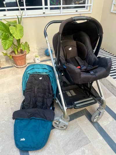 joie pram with car seat