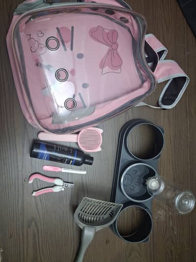 Cat Accessories Bundle + FREE Cat Litter 