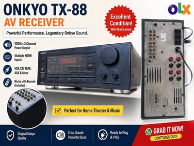 Onkyo Integra TX-88 Original Japanese Amplifier / AV Receiver