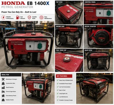 Honda Petrol Generator/Heavy Duty Industrial Power/Shops/Offices/Farm