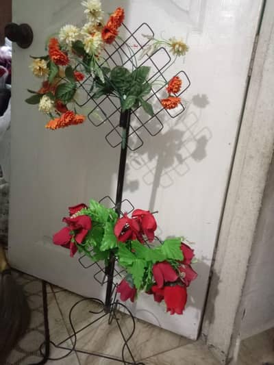 iron stand flower  show  piece  for sale