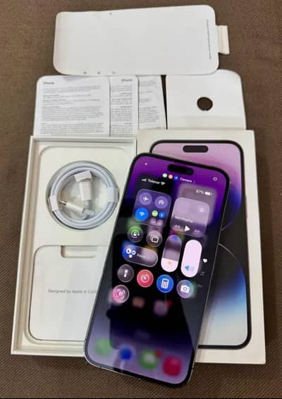 Apple Iphone 14 pro max official pta approved 256gb water pack