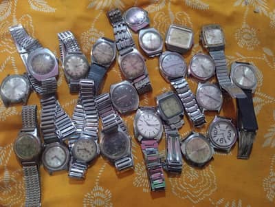 Lot of Manual Hand winding watches Camy Citizen Zeenet Hmt swiss Japan