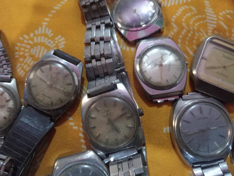 Lot of Manual Hand winding watches Camy Citizen Zeenet Hmt swiss Japan ...