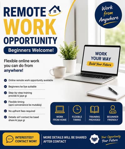 online work available , work from home ,free work