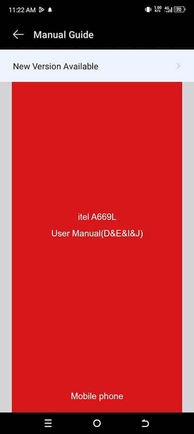 itel A669