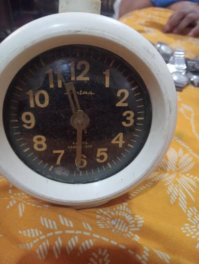 Russian Antique Clock working conditions manual winding