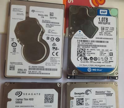 LAPTOP 1TB & 500GB HARD DRIVE
