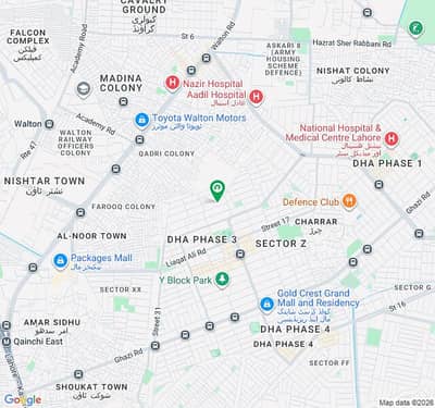DHA PHASE-3 W BLOCK CORNER PLOT 60 FEET WIDE ROAD 650 LAKH