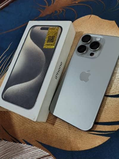 iPhone 15 pro, PTA Approved, BH: 100%