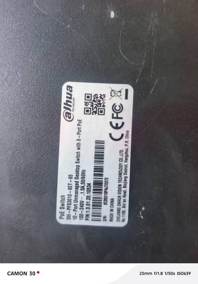 poe switch Dahua