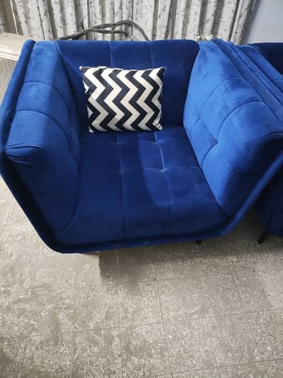 Blue sofa seat ( set of 2)