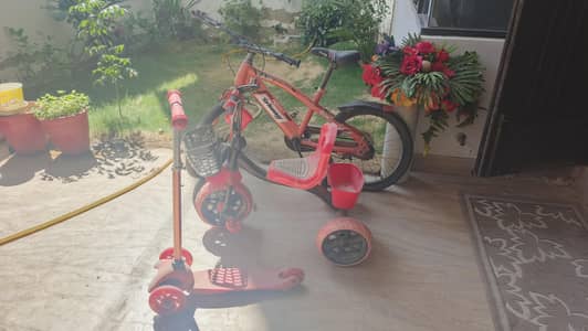 cycle, scooty and 3 wheel cycle
