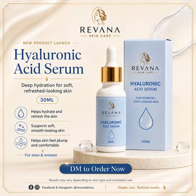 Revana Hyaluronic Acid Serum 30ML | +923035350432
