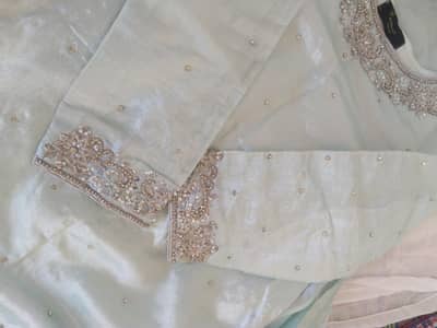 *Rohina Aziz Original Mint Green 3pc Fancy Dress | Size M | Like New*