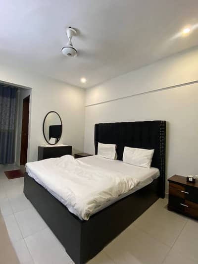One bedroom apartment per day available Gulbug green Islamabad lukurya furnished apartment