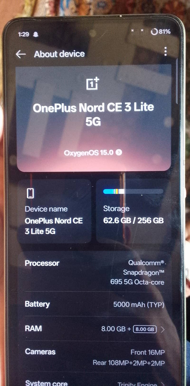 One plus ce3 lite 5