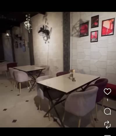 Restaurant dining chair and tables