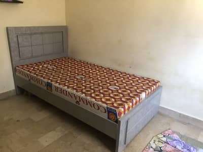 Single bed with foam