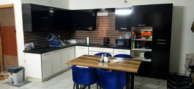 three bed dd second floor portion for rent in johar