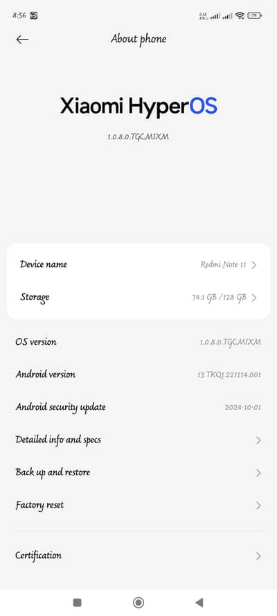 Redmi note 11 6gb 128gb