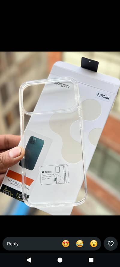 SPIGEN BRANDED TRANSPERANT CASE HIGH QUALITY
