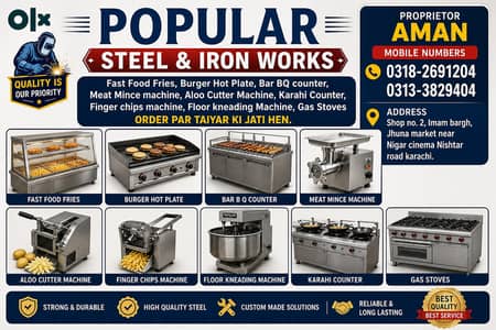 Popular Steel & Iron Works – Your Complete Commercial Kitchen Solution
