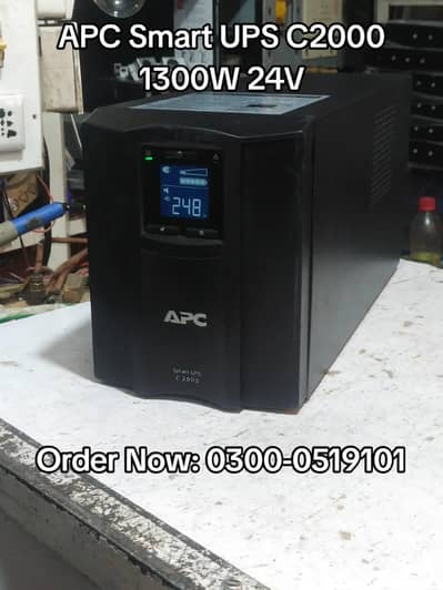 APC UPS 2KVA 1300W 24V Long Backup For Home and Office, UPS APC 2KVA