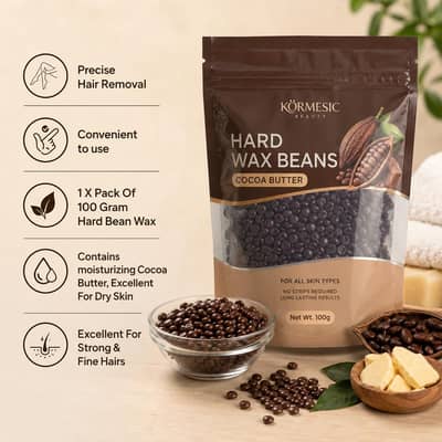 premium hard wax beans for facial & body | quick use