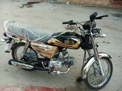Hi speed special Gold edition 70cc zero meter urgent sale