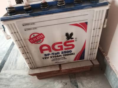 AGs tubular battery sp tall  2500 12 v 210 Ah battery