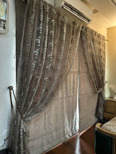 pure fabric velvet in back pure embroidery net front  10 foot