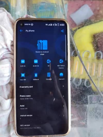 Tecno spark 7 pro 10/10 condition with box