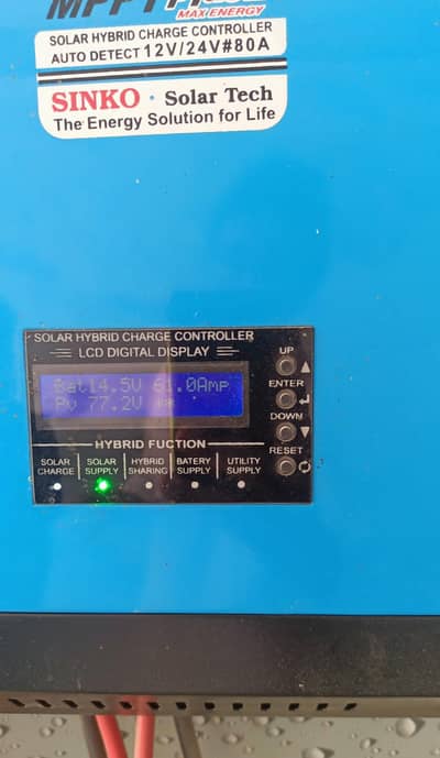 Sinko MPPT HYBRID SOLAR charge controller 80 amp
