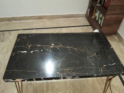 Wooden Marble Design Center Table for Sale