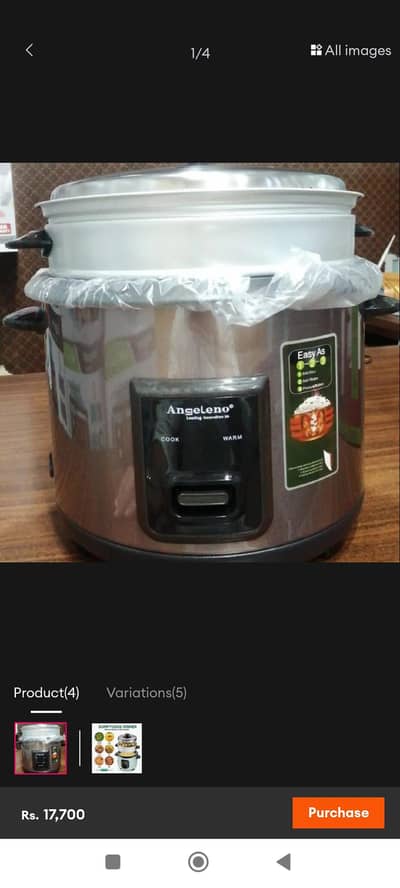 Angeleno Electric Pressure Cooker 5 Year Warranty COD