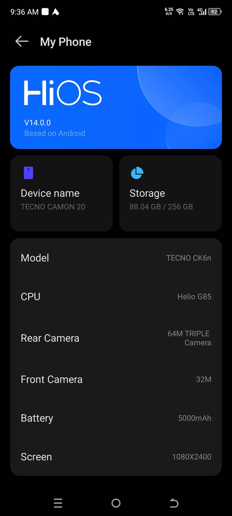 Tecno CAMON 20 3