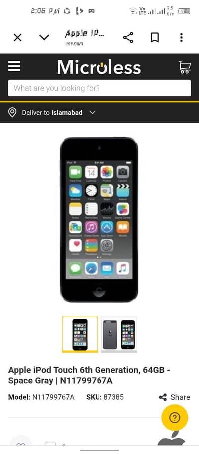 I Pod 6th generation