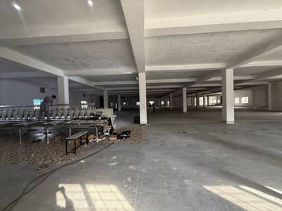 20000 SQ. FT Factory Available For Rent  Land Area 8 Kanal