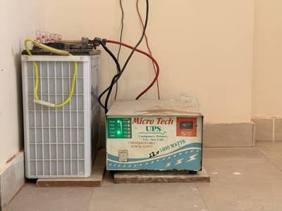 1000W Desi UPS + Osaka TA-1800 Tall Tubular Battery