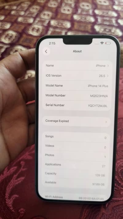 iphone 14 pluse I bought new at dubai still sim working for 3 months