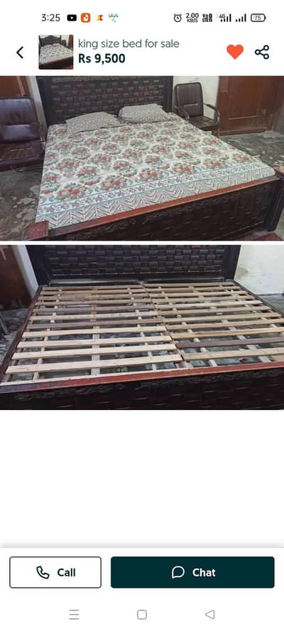 Bed 6/10 urgent sale