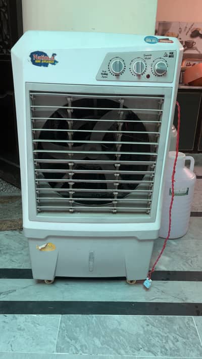 Air cooler with ice capacity