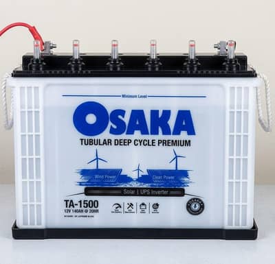 Osaka TA-1500 Battery + 30A Fast Smart Charger | Good Backup