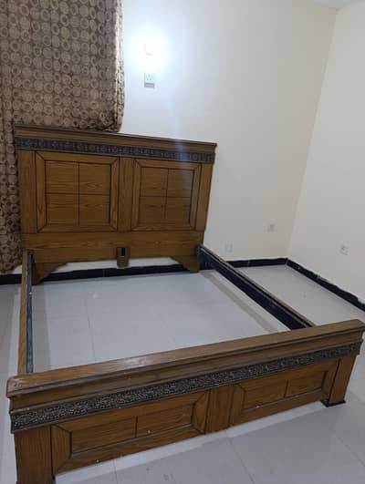 wooden bed
