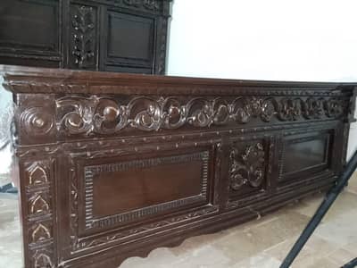 bed, side tables and dressing