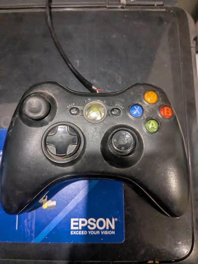 two damaged xbox 360 wired controllers