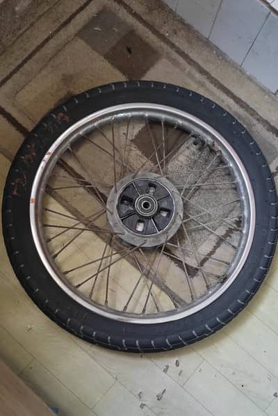 Tyre+tube+rim+drum Rare-70cc Motorcycle